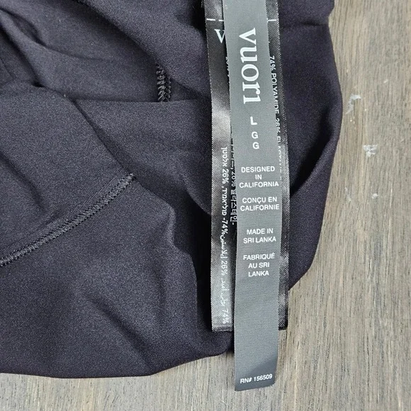 Vuori Womens L AllTheForm Pocket Leggings High Rise Yoga Athleisure Black Bliss - Picture 5 of 7